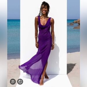 Rat & Boa Absinthe Purple Maxi dress